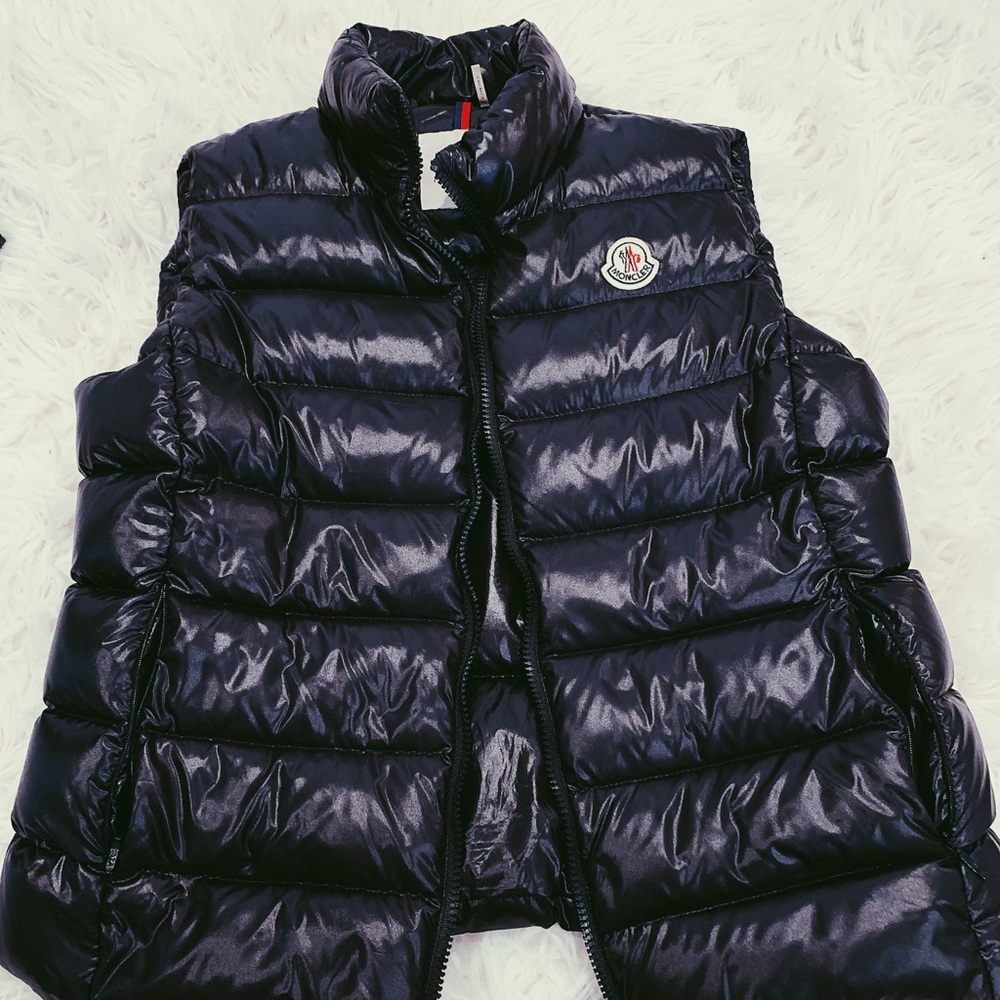 Moncler Ghany black puffer vest